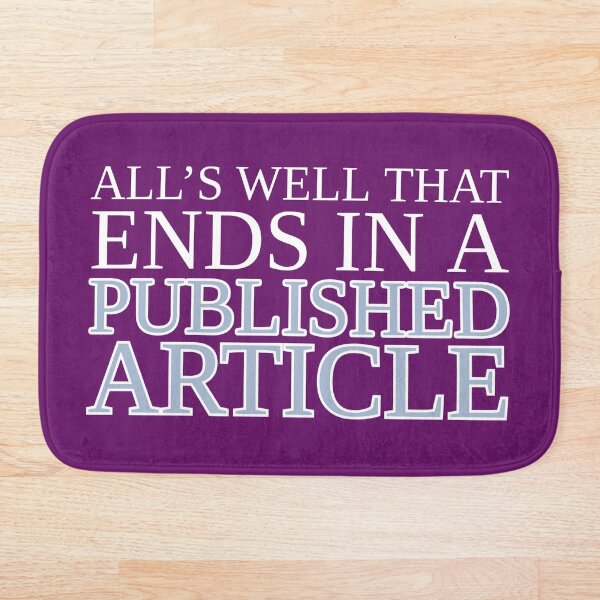 Aperçu de l'œuvre Tout va bien qui se termine par un article publié (Violet) créée et vendue par STEMphrases.