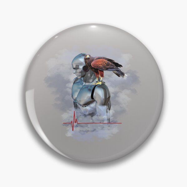 Item preview, Amazing Robot with Hawk Design makes a great gift for the Boyfriend or Man Of the House. Available on many items designed and sold by Abstractdiva.