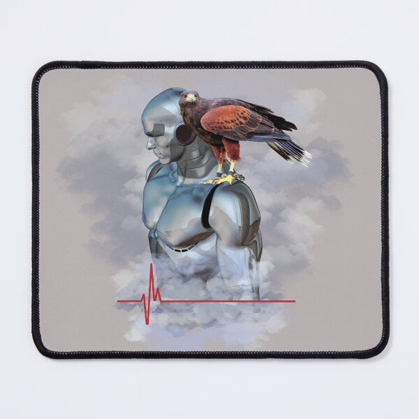 Item preview, Amazing Robot with Hawk Design makes a great gift for the Boyfriend or Man Of the House. Available on many items designed and sold by Abstractdiva.