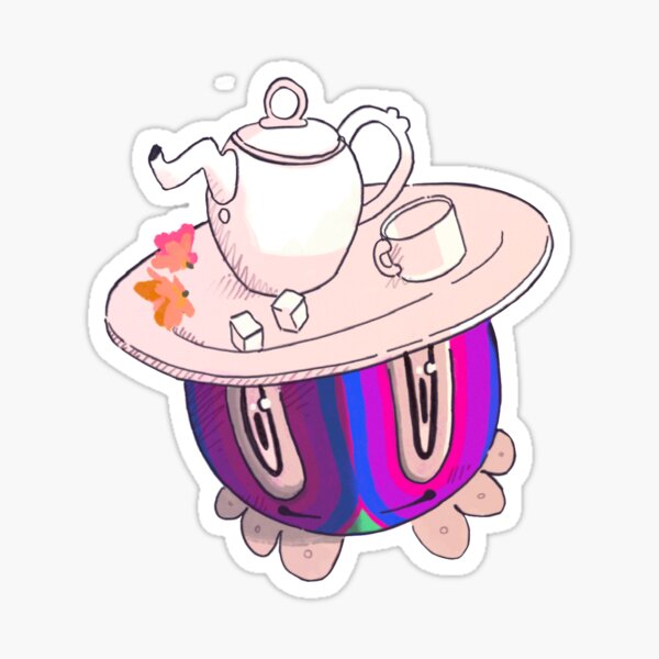 Cheese serves tea Sticker