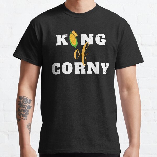 King Of Corny Funny Bad Puns Father's Day Corny Dad Jokes Classic T-Shirt