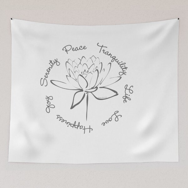 Item preview, Serenity Tranquility Lotus (Smoke Grey) designed and sold by Makanahele.