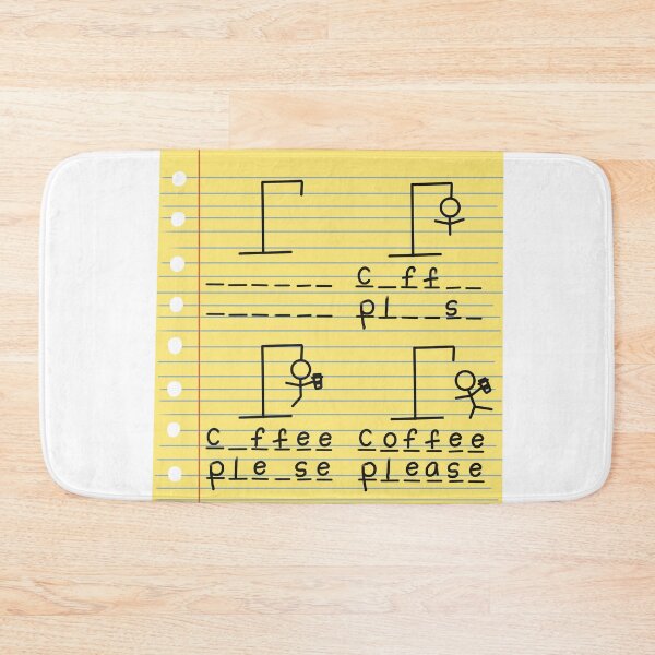 Item preview, coffee hangman game designed and sold by noicethingys.