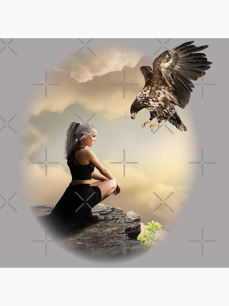 Fantasy Girl with Eagle Beautiful New Design makes a great gift