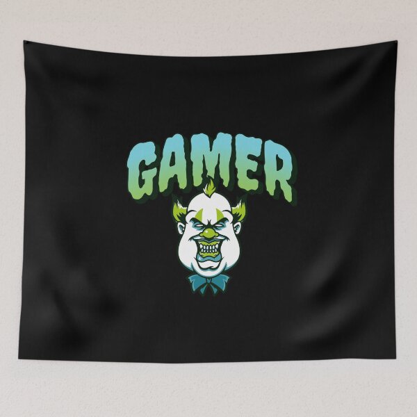 Item preview, Gamer with Plump Cheeked Clown designed and sold by PRIVARSHU.