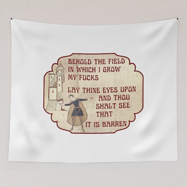 Item preview, Behold The Field, Funny Medieval Meme designed and sold by Resafal05.