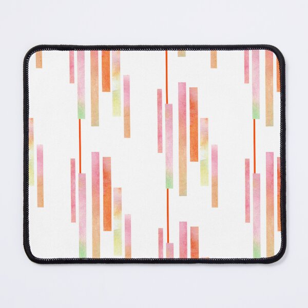 Item preview, White orange vertical striped pattern designed and sold by lausn.