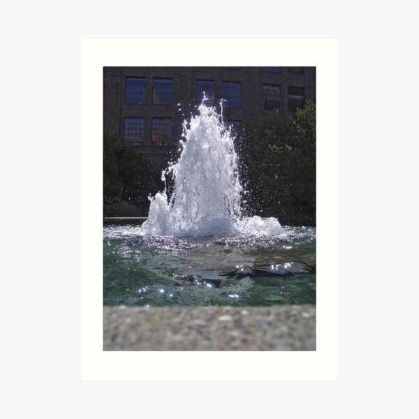 fountain of light Art Print