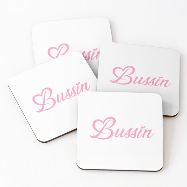 Item preview, Bussin’ cute font pink sticker  designed and sold by Succucrazy.