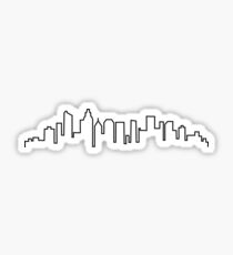 Charlotte, North Carolina City Skyline Sticker
