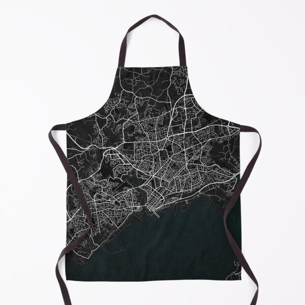 Item preview, Brest City Map of Brittany, France - Dark designed and sold by deMAP.