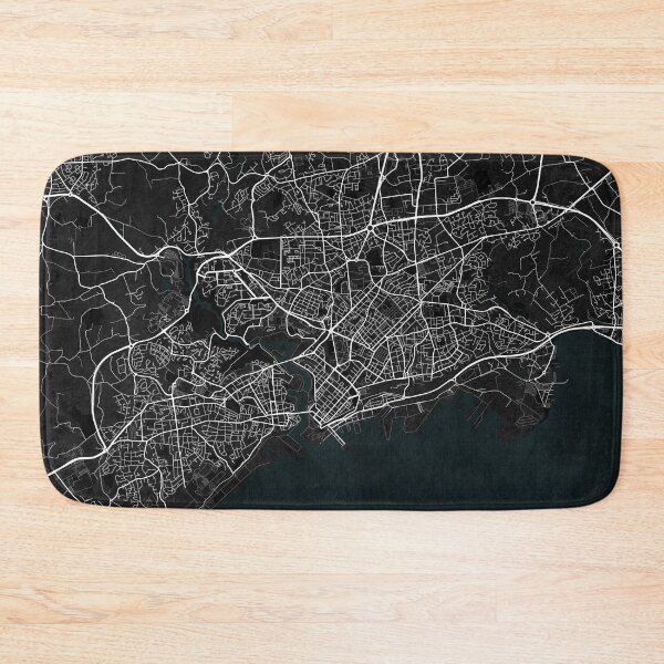 Item preview, Brest City Map of Brittany, France - Dark designed and sold by deMAP.