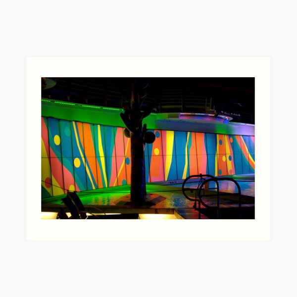 disco pool Art Print
