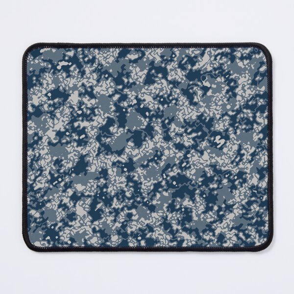 Item preview, Winter Camouflage Artistic Sponge Patterns in Blue Shades designed and sold by ShopieHome.