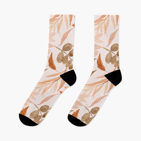 Item preview, Watercolor Earthy Leaves - Peach, Brown designed and sold by PeachyLitchi.