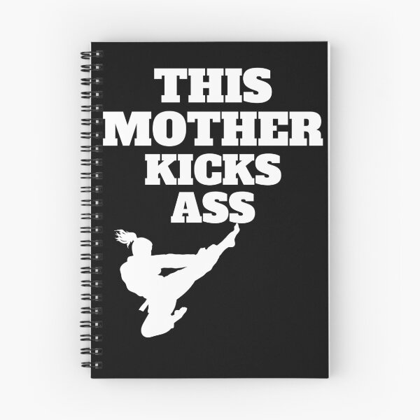 Item preview, This Mother Kicks Ass Strong Woman Mothers Day Kicking White On Black designed and sold by podguy.
