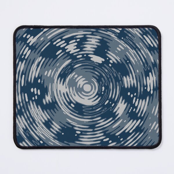 Item preview, Winter Camouflage Circles Sketch Patterns in Blue Shades designed and sold by ShopieHome.