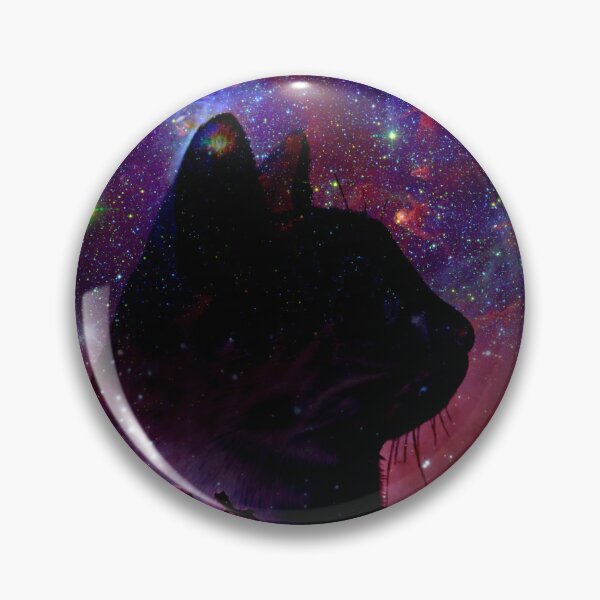 Item preview, Black cat on galaxy background designed and sold by Olympusika.