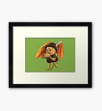 Zeke Plays the Pan Flute Framed Print