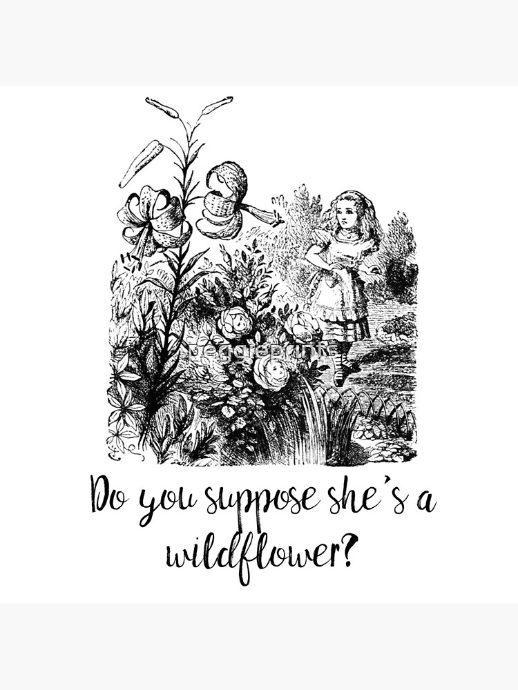 Do you suppose she's a wildflower? Original illustration. by peggieprints