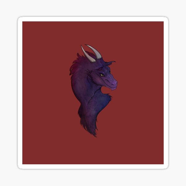 Crows dragon headshot Sticker
