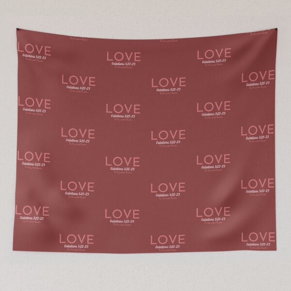 Item preview, The Fruit of The Spirit Love - Burgundy and Pink designed and sold by TheReporter1.