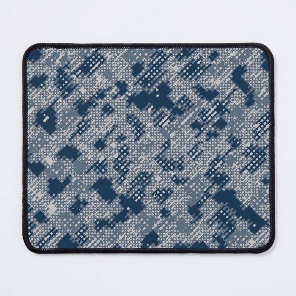 Item preview, Winter Camouflage Dots Sketch Patterns in Blue Shades designed and sold by ShopieHome.