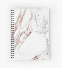 Rose gold vein marble Spiral Notebook