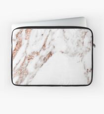 Rose gold vein marble Laptop Sleeve