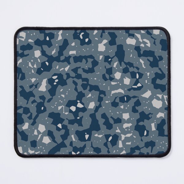 Item preview, Winter Camouflage Stained Glass Patterns in Blue Shades designed and sold by ShopieHome.