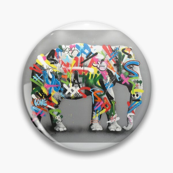Aperçu de l'œuvre Éléphant - Martin Whatson - Art urbain créée et vendue par Teecha.