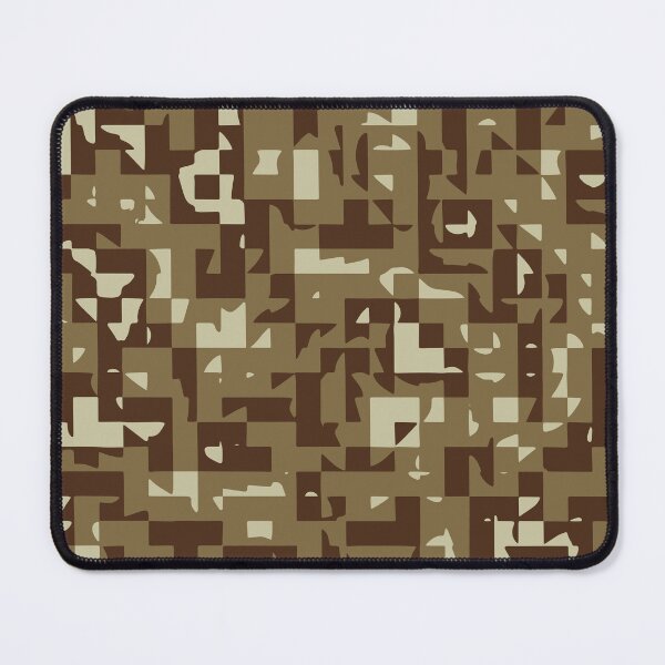 Item preview, Desert Camouflage Mosaic Patterns in Green, Brown and Sand designed and sold by ShopieHome.