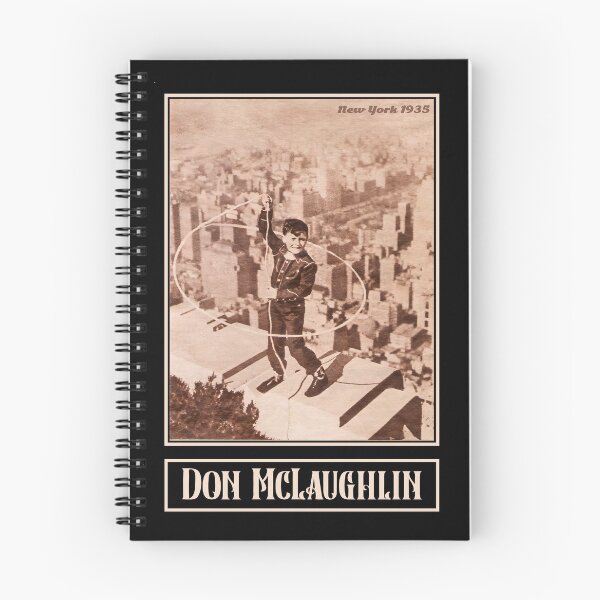 Item preview, Don McLaughlin - Rodeo, Western,Cowboy, Calf Roping, Steer Roping,Tie-Down Roping,Trick Roping Vintage T-shirt Design For Black Background designed and sold by blackwolfpixels.