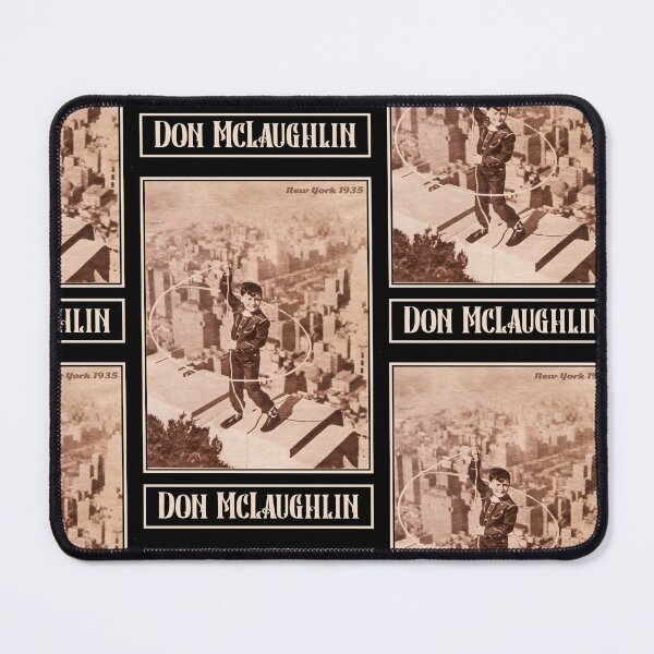 Item preview, Don McLaughlin - Rodeo, Western,Cowboy, Calf Roping, Steer Roping,Tie-Down Roping,Trick Roping Vintage T-shirt Design For Black Background designed and sold by blackwolfpixels.