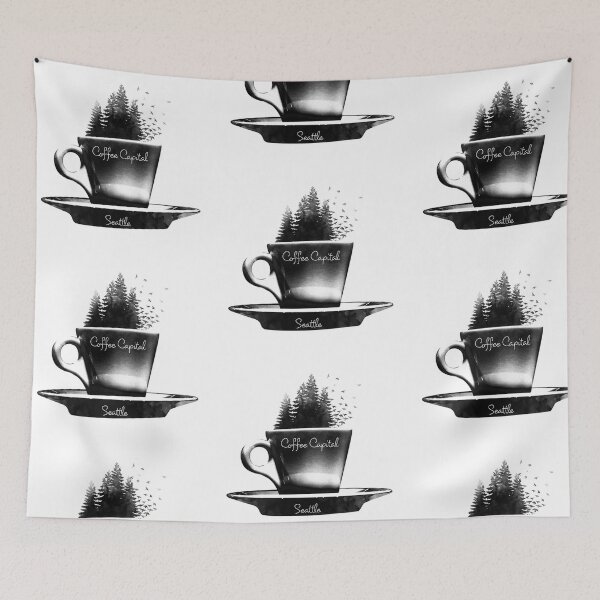 Item preview, seattle coffee art nature  designed and sold by itsmemaytal.