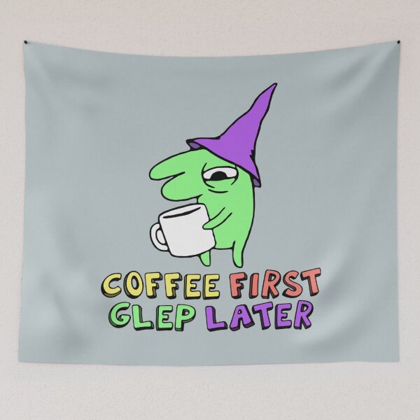 Item preview, glep coffee smiling friends   designed and sold by LoganLord.