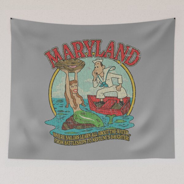 Item preview, Maryland - Where Sailors Learn All About The Water 1961 designed and sold by AstroZombie6669.
