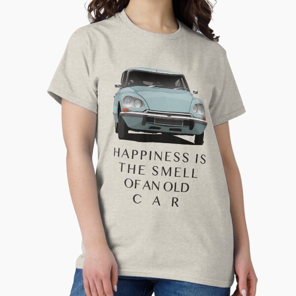 Item preview, Happiness is the smell of an old car - D S designed and sold by knappidesign.
