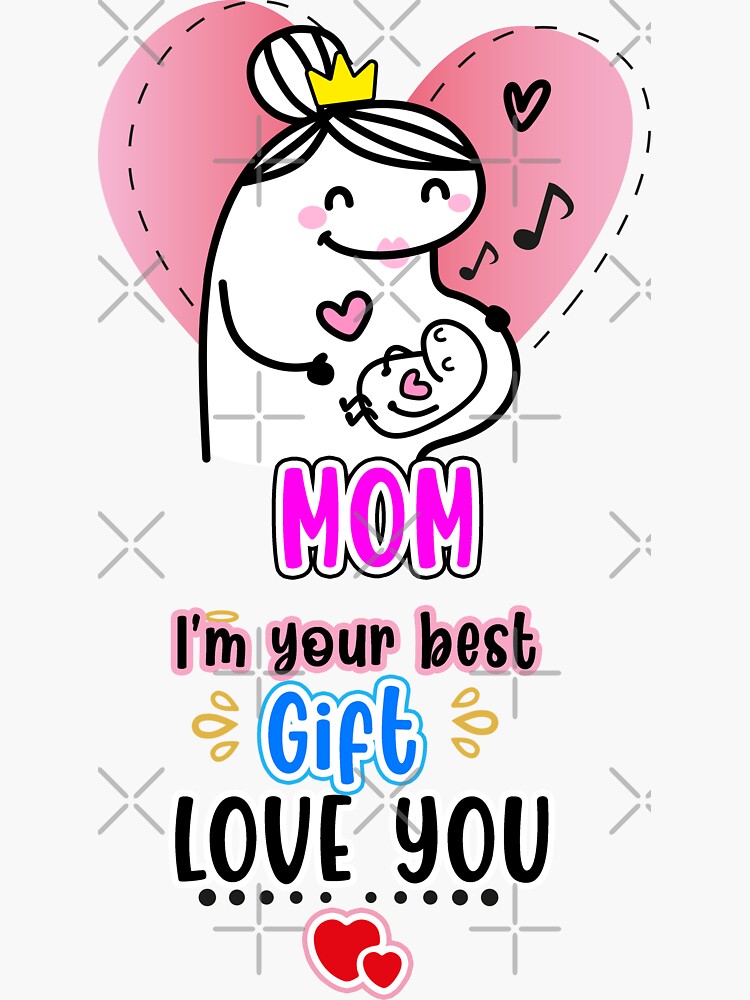 Flork Mom Im Your Best T Love You Sticker By Utopiaxd Redbubble 