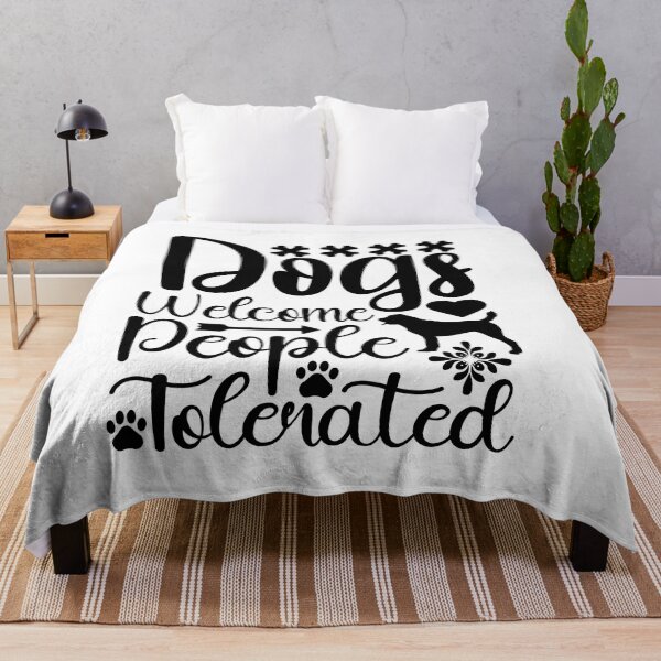 Item preview, dogs welcome people talenated designed and sold by Fislux.