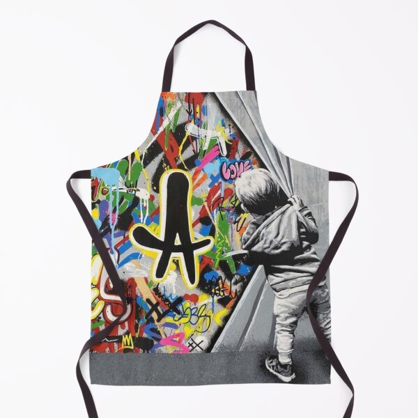 Item preview, Behind The Curtain - Martin Whatson - Modern Stencil Graffiti Urban Art designed and sold by Teecha.