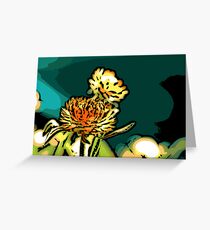 Rays - Woodcut Greeting Card