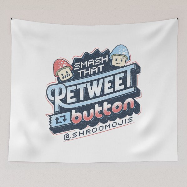 Item preview, Shroomojis – Smash That Retweet Button designed and sold by SMITHOS293.
