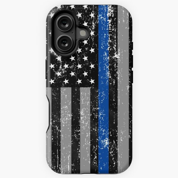 Vista previa del artículo con la obra «Delgada bandera de línea azul», diseñado y vendido por AmericanVenom.