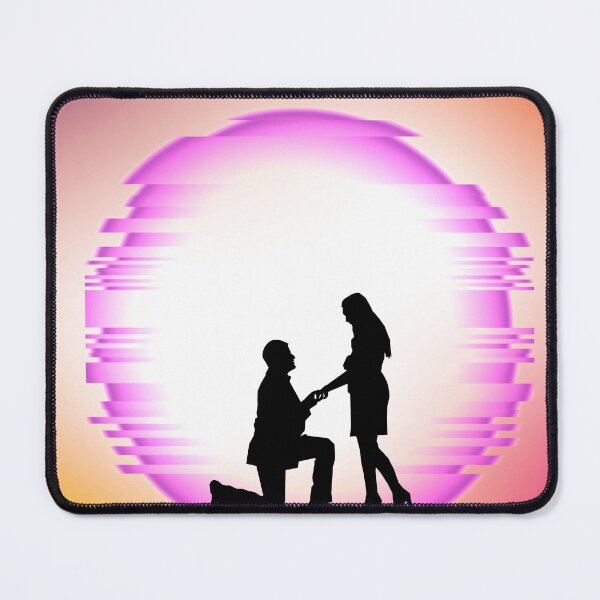Item preview, happy love couple proposing each other designed and sold by Paramita Sen.