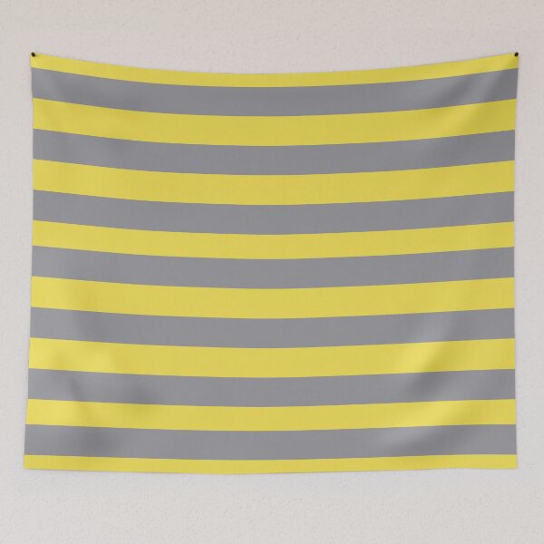 Item preview, Ultimate Gray and Illuminating Yellow in Horizontal Stripes designed and sold by NECHSTORE.