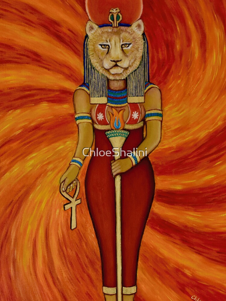 Thumbnail 5 of 5, iPhone Case, Sekhmet Egyptian Lioness Goddess designed and sold by ChloeShalini.