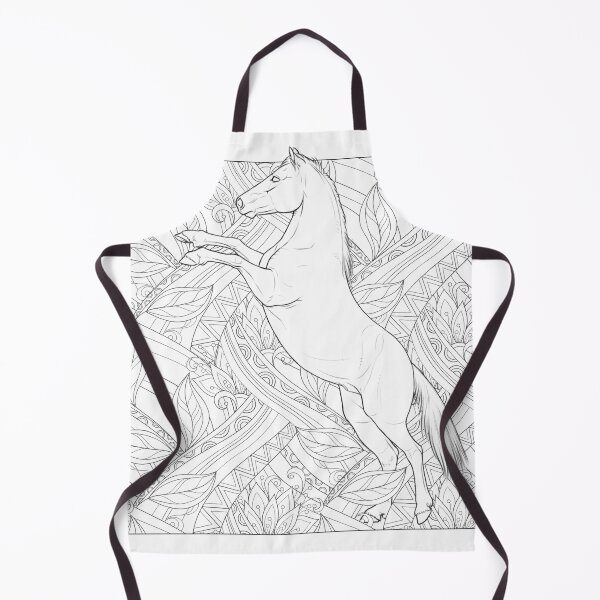 Item preview, Floral Pony B&W designed and sold by Galuskaa.