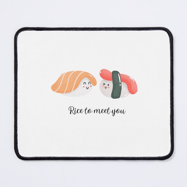 Item preview, Rice to meet you sushi pun designed and sold by jpn insprd.