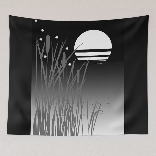 Item preview, Cat Tail Pond Moon Star Wet designed and sold by montezwalls.